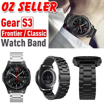 For Samsung Gear S3 Frontier/Classic Stainless Steel Luxury Wristband Band Strap • $14.95