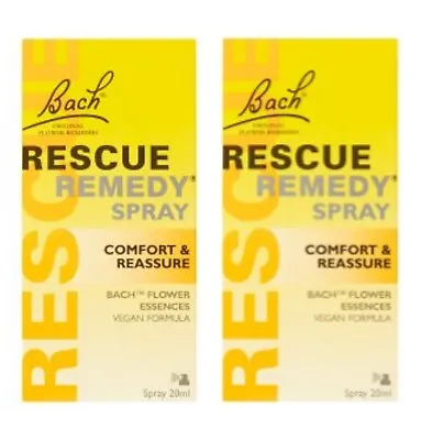 £15 • Buy 2 X Bach Rescue Remedy Spray 20ml