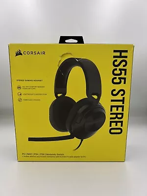 Corsair HS55 STEREO Wired Gaming Headset Carbon Black - New • £39.95