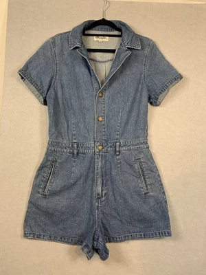 $19.95 • Buy Wrangler Women Size 10 Button Up Short Sleeve Play Suit Jump Suit Festival