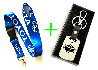 2 In 1 Combo Package Toyota Lanyards And KeyChain Key Chain BLUE/SILVER • $19.99