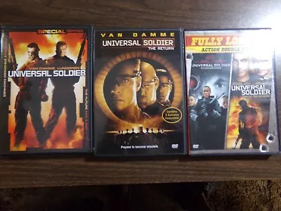 Van Damme- Universal Soldier Dvd Lot Of 4 Action Films • $8.95