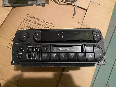 $44.95 • Buy 1999 2002 Dodge Jeep Chrysler AM FM Cassette Radio Dash Push Button P56038588AK
