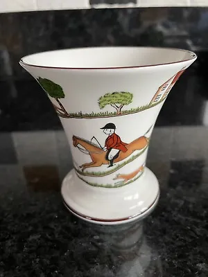 Coalport Fine Bone China - Hunting Scene Posy Vase • £15