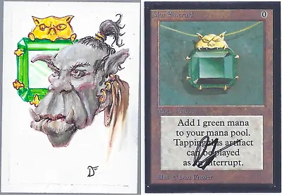 MTG Alpha Beta LEA LEB Mox  Emerald Artist Proof Signed Dan Frazier Original Art • $48999.98