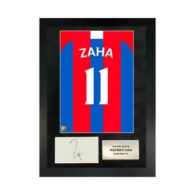 £124.99 • Buy Authentic Hand-signed A3 Frame Wilfried Zaha Crystal Palace Shirt Poster W/COA