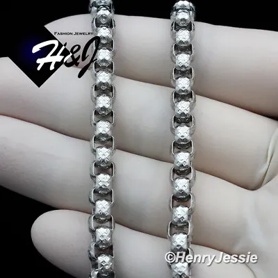 18-40 MEN Stainless Steel 5.5mm Silver Diamond Cut Box Link Chain Necklace*N163 • $15.99