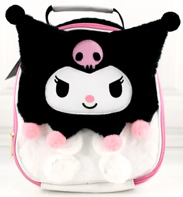 Bioworld Sanrio Kuromi Fuzzy Insulated Lunch Box Bag Anime Onegai My Melody New • $31.68