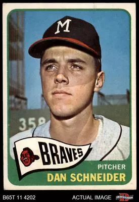 1965 Topps #366 Dan Schneider Braves 3.5 - VG+ • $1.85