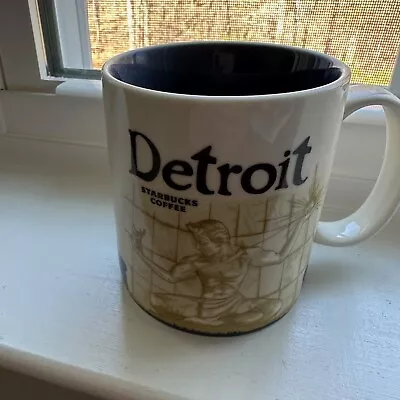 $10 • Buy Starbucks Detroit Michigan City Coffee Mug Cup 16 Oz. 2010 Collector
