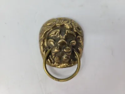 Vintage Brass Lion Head Door Knocker Antique Lion Door Knocker 2  • $14.22