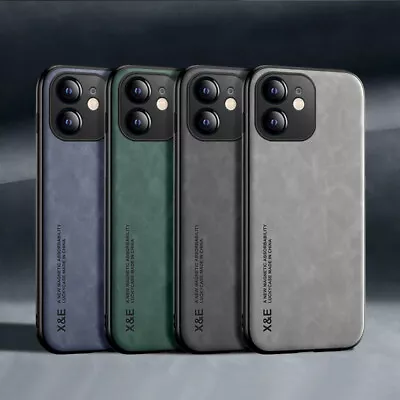 $9.27 • Buy Leather Case For IPhone 15 14 13 12 11 Pro Max XS XR X 7 8 Plus Shockproof Cover