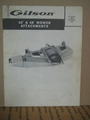 Gilson Montgomery Ward 42 48  Side Discharge Mower Attachment Model 63549 63548 • $19.95