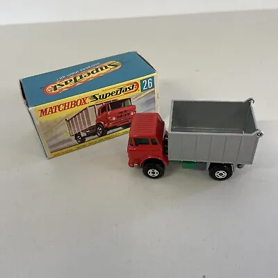 Matchbox Superfast #26 Gmc Tipper Truck Boxed (j) • £29.99
