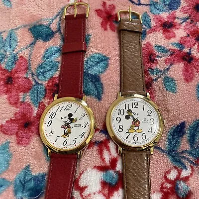 Disney Mickey And Minnie Mouse Watches Mens • $10