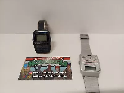 Watch Lot  Casio Telememo 50 1276 DBC-63 & Talking Move Minutely Both Untested • $36.74