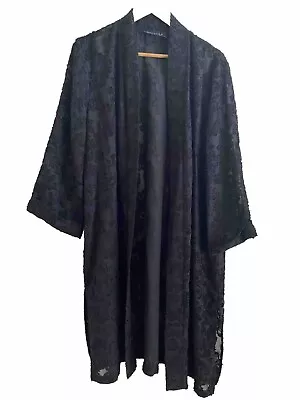 Decjuba Black Ladies Size L Kimono Style Jacket As New • $50