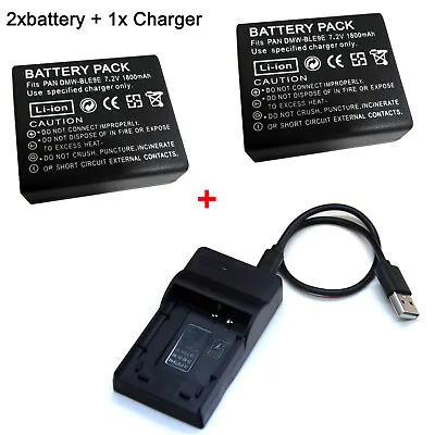 7.2V Battery / Charger For Panasonic Lumix DMC-GX7 Mark II DMC-GX80 K DMC-GX85 K • $25.99