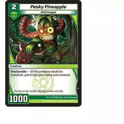 Kaijudo X3 PESKY PINEAPPLE Common #141/160 15VTX (Playset) Vortex DUEL MASTERS • $1.05