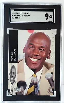 1993-94 Upper Deck SE #MJR1 Michael Jordan Retirement SGC 9 MINT • $67.99