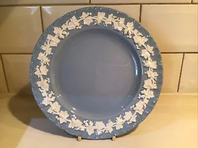 £8.50 • Buy Vintage Wedgwood - Embossed Queensware - 8” Side Plate -White On Blue Shell Edge