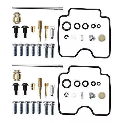 2 Sets For Yamaha V-Star Carburetor Rebuild Kit 1100 XVS1100 1999-2009 W/Screw • $11.80