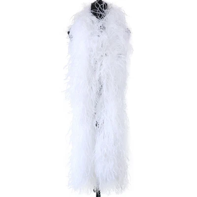 £102.88 • Buy White Ostrich Feathers Boa 3 5 10 15 20 Ply Shawl For Wedding Accessories Plume