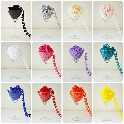 £2.20 • Buy Pom Pom Bobble Trim Fringe 15mm Medium Sewing Craft Per Metre GREAT COLOURS