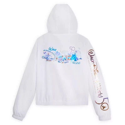 $89.95 • Buy Walt Disney World 50th Anniversary Lightweight Zip Jacket Windbreaker Hoodie XL