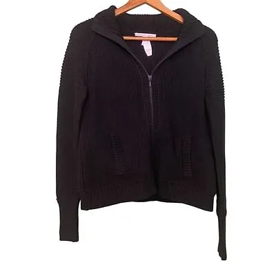 Victoria's Secret Ribbed Zip Up Collared Sweater • $30