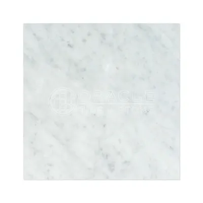 Carrara White Italian (Bianco Carrara) Marble 18 X 18 Field Tile • $9.50