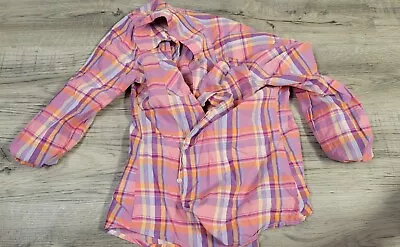 Women's Pink Merona Flannel Shirt Medium • $5