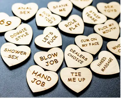 £5.96 • Buy Funny Tokens Funny Wooden Valentines Ornaments, Funny Romantic Sex Gifts UK