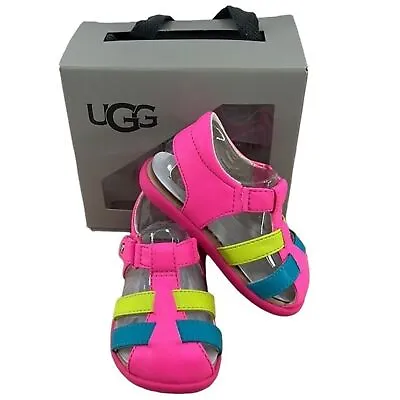 UGG Baby Kolding Sandal- Pink Rainbow- Size 2-3- NIB • $32