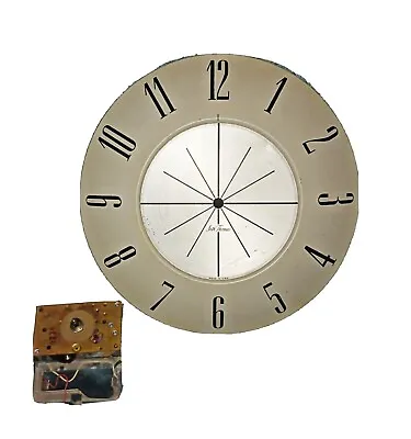 Seth Thomas Wall Clock 1965 Retro Sunburst • $15.50