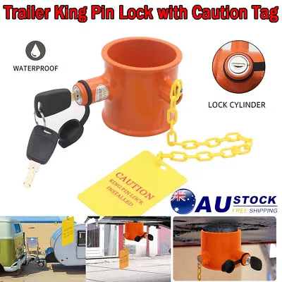 Anti Theft Lock Heavy-Duty Trailer RV 5th Wheel Camper Trailer Theft With Tag • $32.90