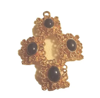 Sarah Coventry Celtic Cross With Blue Agate Stones • $9.09