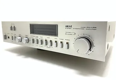 Akai AM-U55 Stereo Integrated Amplifier 55+ 55 Wrms Vintage 1981 Work Good Look • $759.88
