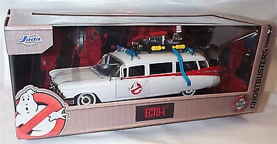 1959 Cadillac Ghostbusters Ecto-1 1-24 Diecast Model Scale New In Box Jada  • £42.95