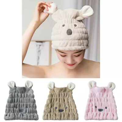 £4.99 • Buy Kids Quick Dry Hair Towel Turban Hair Drying Wrap Turban Head Hat Bun Cap Shower