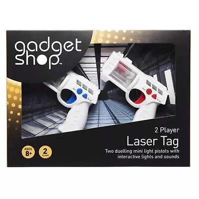 Gadget Shop 2 Player Laser Tag 2 Duelling Mini Light Pistols For Ages 8+ • £14.99