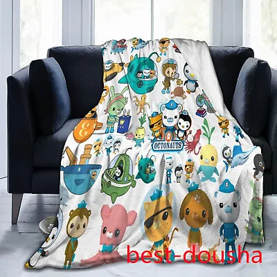 3D Octonauts Cartoon Sofa Bed Warm Blanket Flannel Ultra Soft Throw Kids Gift UK • £17.03