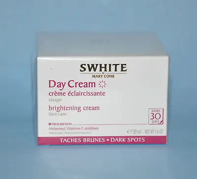 Mary Cohr SWHITE Day Cream Brightening Cream 50ml/1.6oz. New In Box • £43.14