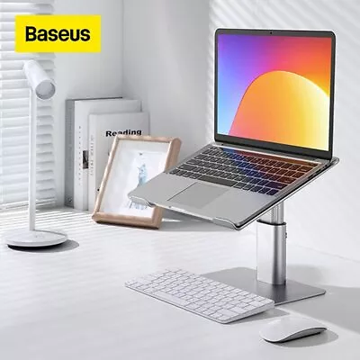 Baseus Laptop Stand Adjustable Aluminum Laptop Riser Portable Notebook PC Stand • $45.89