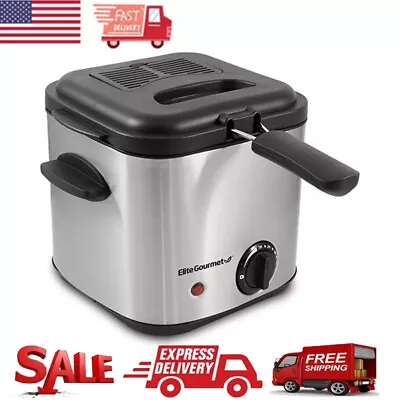 1.5 Qt Stainless Steel Deep Fryer Kitchen Countertop Cooker Fryer Fish And Chips • $60.77
