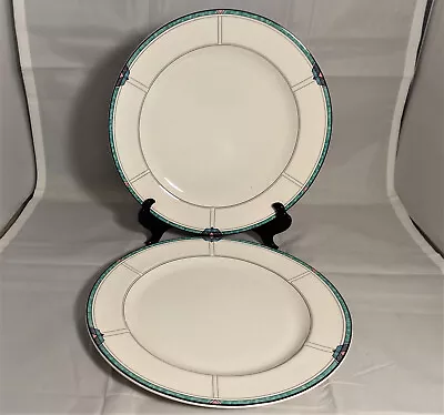 Set Of 2 Mikasa Emerald Cove Dinner Plates • $26