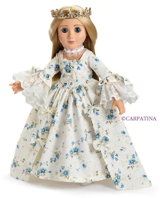 Doll Clothes 18  SLIM Dress Marie Antoinette Shoes Fits Carpatina Slim Dolls • $30.39