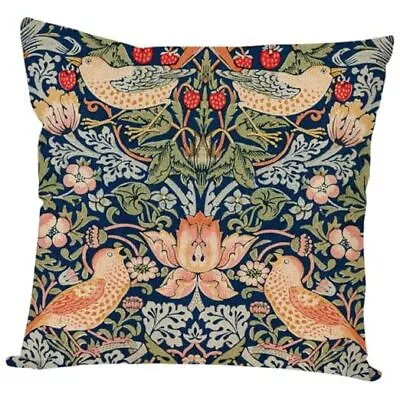 Vintage Floral Throw Pillow Covers 18x18 Inch Victorian Strawberry Birds  • $19.18