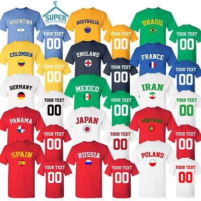 World Cup Team Tshirt Jersey All Teams Russia 2018 Football Cup Soccer World Cup • $28.69