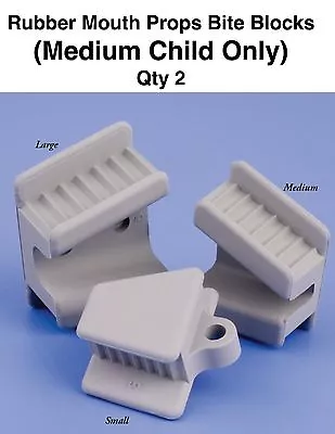 Mouth Prop Bite Blocks Rubber (Medium Child Only) Qty 2 Dental Tattoo Piercing  • $11.95